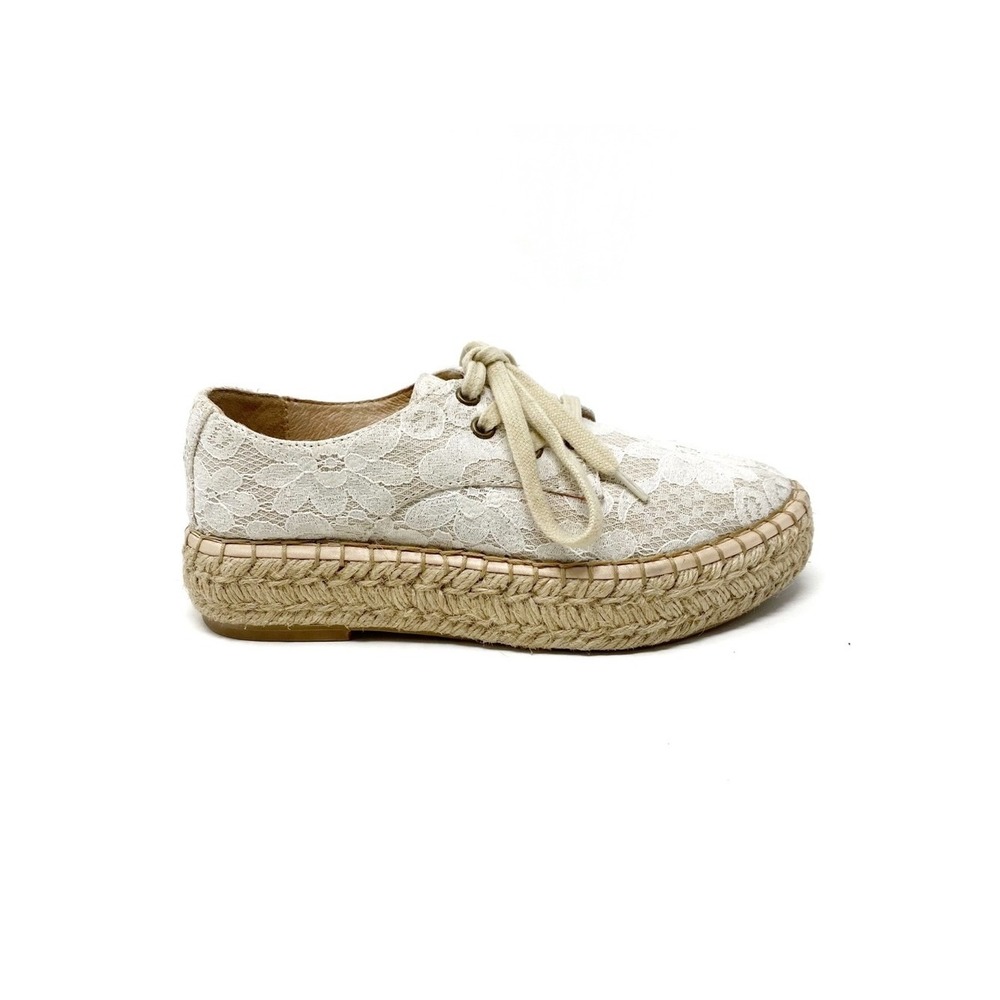 J/Slides | Lace Platform Espadrille‎ Sneakers Size 6